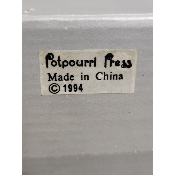 VINTAGE Potpourri Press 1994 Resin Carnival Elf Hand Painted Candy Dish - RARE - Picture 7 of 7